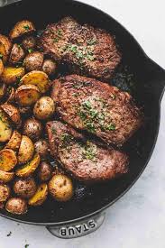 Beef tenderloin is one of the most tender, rich cuts of beef out there, and learning how to cook it will make you an instant dinner party star. Garlic Butter Steak And Potatoes Skillet Creme De La Crumb