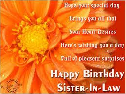 Here we have good collection of happy birthday wishes image for cousin. Best 50 Lovely Birthday Wishes For Sister In Law Birthday Wishes Zone