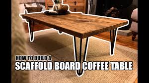 build a scaffold board coffee table
