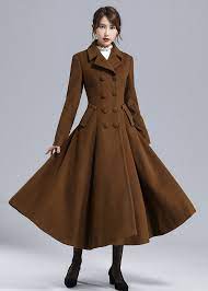 Buy Vintage Inspired Maxi Wool Coat