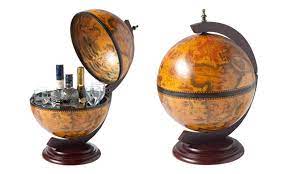 wooden globe bars groupon goods