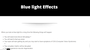 Blue Light Effects Iristech