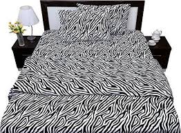 Zebra Print 4pcs Bed Sheet Set Queen