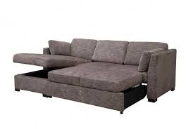 Pullout Sofa Chaise In Gray Fabric