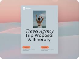 free travel agency proposal template