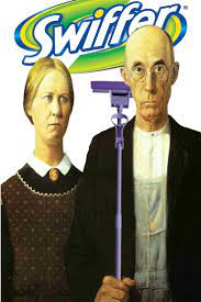 American Gothic painting redone. :] I thought it was cute and it was pretty  simple to do. I&#03… | American gothic parody, American gothic painting, American  gothic