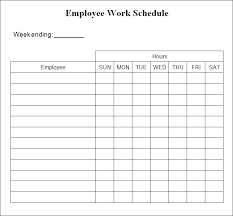 Weekly Work Plan Template Planner Bi Schedule Excel Week