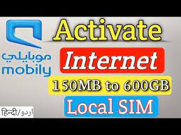 how to activate mobily internet package