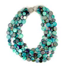 5 strand mother of pearl necklace