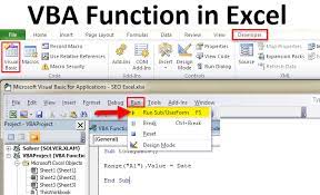 vba function in excel how to use vba