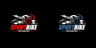 motorbike logo vector art icons and