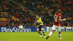 Alexis sanchez goals , assists & skills 2014 15 arsenal 720p hd. Galatasaray 1 4 Arsenal Awesome Aaron Ramsey Fires Gunners To Victory With Superb Double Strike Daily Mail Online