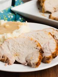 I like to keep the net on the meat so that the meat cooks together and slices better. Instant Pot Turkey Roast One Happy Housewife