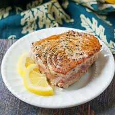 pepper tuna steak with easy lemon dijon