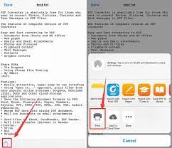 how to convert text to pdf on iphone