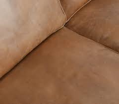 top grain caramel brown leather sofa