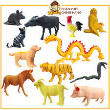 Đồ chơi mô hình động vật túi thú 12 con giáp bằng nhựa dẻo hàng Việt Nam  HT7521 - Monkey