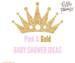 pink and gold baby shower ideas hip