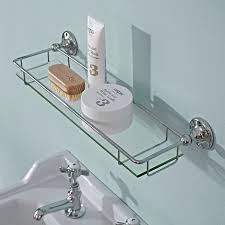Wall Mounted Bathroom Glass Shelf