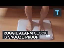 ruggie alarm clock is snooze proof