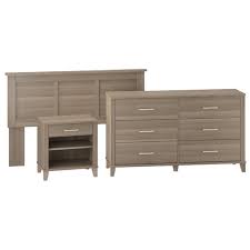 Maybe you would like to learn more about one of these? Bush Furniture Somerset Headboard With Nightstand Dresser Set In Ash Gray Walmart Com Walmart Com