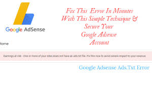 fix ads txt file error in minutes with