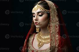portrait of beautiful indian bride