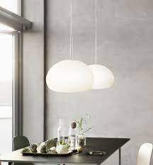 Halfdan White Frosted Glass Pendant