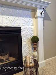 Fireplace Makeover With Tin Tile Home