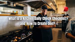 what is a kitchen daily check checklist