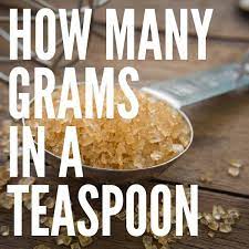 how many grams is in a teaspoon