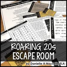 Answer the below questions to reach the next level. The Great Gatsby Escape Room Introduction To The Roaring Twenties Nouvelle Ela Teaching Resources