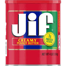 jif creamy peanut er 4 pound can