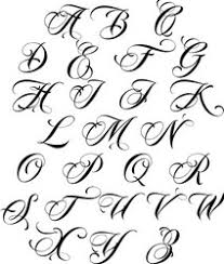 calligraphy alphabet vector images