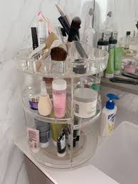 acrylic makeup organiser rotatable