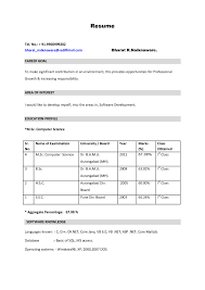 Resume Sample  SAP ABAP Fresher   Resume Formats