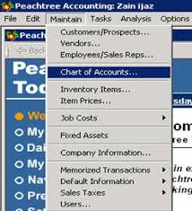 Set Up A New Company Peachtree Maintain Chart Of Accounts