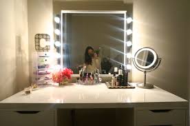 makeup table with lighted mirror ikea