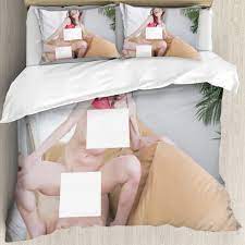 Amazon.co.jp: 寝具セット3点成人の裸の女の子のセクシーなピクチャー布団 カバー低温タンブル乾燥セクシーヌードパネル審査されていない[79x90Inch]pspsps-6