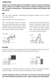 sofa care instructions