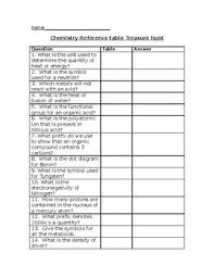 Chemistry Reference Table Worksheets Teaching Resources Tpt