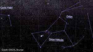 universe through the constellation orion