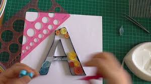 Free to download and use. Quilling Letter M Youtube