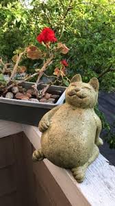 Fat Cat Garden Statue