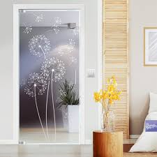 Dandelion Glass Decoration Glass Door