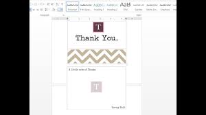 A bookmark in a word document represents a place you want to find easily again and again. How To Make Double Sided Personalized Thank You Cards With Ms Word Youtube