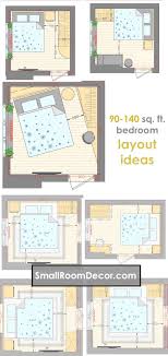 Small rooms can be simple to decorate. 16 Standart And 2 Extreme Small Bedroom Layout Ideas From 65 To 140 Sf Small Room Layouts Small Bedroom Layout Master Bedroom Layout