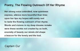 flowing outreach of her rhyme poetry