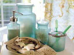 Manufactured sea glass is now easily available to use in creative home decor projects. Frosted Glass Bathroom Accessories Ideas On Foter