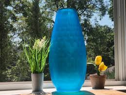 Blue Colored Glass Vases Colorful Vase